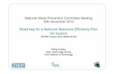 Roadmap for a National Resource Efficiency Plan for Ireland · Project Desk Study under the EPA STRIVE Research Programme Roadmap for a National Resource Efficiency Plan for Ireland