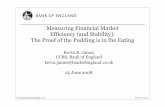 Measuring Financial Market Efficiency (and Stability): The ...The Proof of the Pudding is in the Eating Kevin R. James CCBS, Bank of England kevin.james@bankofengland.co.uk 25 June