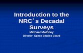 Introduction to the NRC s Decadal Surveyssites.nationalacademies.org/.../webpage/ssb_073360.pdfAuthorization Acts of 2005 and 2008 ... Organization of the Earth Science and Applications