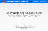 Communications, Research, and Data Some Introductory Tips ......Apr 15, 2016  · SPJ Region 9 - April 15, 2016 Journalists and Security Tools Some Introductory Tips on Protecting