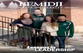 Lessons in S - Bemidji State University · 2015. 5. 7. · INVESTING IN THE ARTS 4-7 As Bemidji State University prepares to launch an academic program in leadership, students share