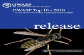OWASP Top 10 - 2010 - pseudo-flaw.netpseudo-flaw.net/resource/appsec/attach:/OWASP_Top_10_-_2010.pdf · Come join us! Welcome Welcome to the OWASP Top 10 2010! This significant update