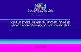 Republic of Zambia Ministry of Health · 2020. 9. 30. · Republic of Zambia Ministry of Health GUIDELINES FOR THE MANAGEMENT OF LEPROSY Second Edition March 2020