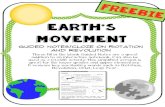 Earth's Movement Guided Notes (Rotation/Revolution)...Guided Notes on Rotation and Revolution ROTATION KEY The Earth’s movement through space affects life on Earth. We experience