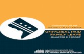 QUARTER 2 REPORT - | does...DEPARTMENT OF EMPLOYMENT SERVICES: UNIVERSAL PAID FAMILY LEAVE REPORT-i-PURPOSE OF THE REPORT 1 BACKGROUND 1 ROAD MAP TO PFL IMPLEMENTATION 2 Summary of