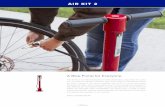 AIR KIT 2 - Dero Bike RacksPresta and Schrader valve compatibility. The pump hose is made of steel-reinforced hydraulic hose for added durability, and replacement pump heads and gaskets
