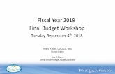 Tuesday, September 4 2018docs.palmcoastgov.com/db/452/september-4th-budget... · General Fund Budget Estimated Budget Change Percentage 2018 2018 2019 2018-2019 Change Property Taxes*