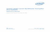 Intel High Level Synthesis Compiler Pro Edition: Reference Manual · 2020. 9. 27. · Updated for Intel ® Quartus Prime Design Suite: 19.4 Subscribe Send Feedback MNL-1083 ... 2.