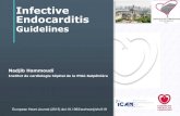 Infective Endocarditis - European Society of Cardiology · Infective Endocarditis New guidelines ESC 2015 1. prevention 2. the “Endocarditis Team ...