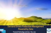Demand Driven Production Management Powered by DataDemand Driven Production Management Powered by Data Process & Technology summary - Nov, 2017. For most manufacturing organizations,
