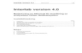 Beskrivning av filformat för överföring av analysdata ... · Interlab version 4.0 2010-12-21 2 (8) 1 Inledning Interlab är ett filformat för överföring av analysdata mellan