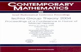 CONTEMPORARY MATHEMATICS 402 Ischia Group Theory 2004 ... · Conference entitled "Ischia Group Theory 2004," which took place at the Jolly Hotel, Ischia (Naples, Italy), from March,