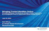 Bringing Trusted Identities Online · benefits. Using OpenID Connect, bring the trust of an authoritative identity source into the commercial ... trust using biometric multi-factor
