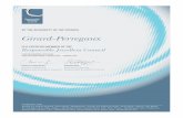 Girard-Perregaux - Responsible Jewellery Council€¦ · Certified Member Girard-Perregaux Membership Forum Jewellery Manufacturer and/or Wholesaler Certification Number for this