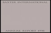 Baxter International 1998 Annual Report€¦ · BAXTER INTERNATIONAL 1998 ANNUAL REPORT contents 12 TREATING HEMOPHILIA:Baxter has a long history of leadership in the treatment of