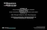 UMLA - can.olsenhvac.com...UMLA Four Position Multipoise Model UMLVA Four Position Multipoise Model with ECM Series A Oil Fired Warm Air Furnaces P/N 240010964, Rev. G [08/31/2016]