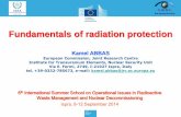 Fundamentals of radiation protection - Radioactive2014.radioactivewastemanagement.org/images/2014/slide/ABBAS.pdf · Water is commonly used as a neutron radiation shield. Interaction