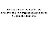 Booster Club & Parent Organization Guidelin es€¦ · To dissolve a booster organization, a resolution shall be adopted by the booster club or parent organization (or the executive