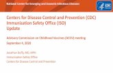 Centers for Disease Control and Prevention (CDC ... · with live vaccines only and 10.3% had a NVTI. Researchers observed modest associations between live vaccine receipt and a decreased