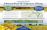 Hereford Open Day - Network · Open Days banner Scan the event QR code with your smartphone or tablet Email niabtagnetwork@niab.com, phone 01223 342495 or fax 01223 277602 A new event