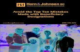 Avoid the Top Ten Mistakes Made with Beneficiary DesignationsAvoid the Top Ten Mistakes Made with Beneficiary Designations (608) 829-2525 . Estate planning truly is the ultimate gift