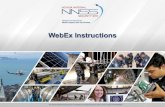 NNSS+M&O Presentation Template Instructions Final.pdf · 2 Instructions for. SCHEDULING. a WebEx Meeting . Instructions for. HOSTING. a WebEx Meeting . Instructions for. ATTENDING.
