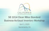 SB 1014 Clean Miles Standard Business-As-Usual Inventory ... · • Next Steps. 3. Background. 4. The transportation sector accounts for almost 50 percent of GHG emissions in California