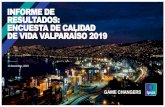 INFORME DE RESULTADOS: ENCUESTA DE CALIDAD DE VIDA ... ... 7 ‒© Ipsos | Encuesta de Calidad de Vida Valparaíso 2019 PERFIL DEMOGRÁFICO DE LA MUESTRA POR COMUNA %PERFIL DEMOGRAFICO