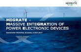 MIGRATE MASSIVE INTEGRATION OF POWER ELECTRONIC …€¦ · Mitigation of power quality disturbances 8. MIGRATE results & Industry Associations involvement 9. Wrap up . INCREASING