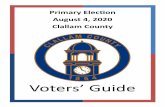 Primary Election August 4, 2020 Clallam County&21*5(66,21$/ ',675,&7 ² 8 6 5hsuhvhqwdwlyh