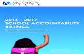 McKnight School Ratings 2017 v2 2016 - 2017 SCHOOL ACCOUNTABILITY RATINGS ... Student Progress Additional