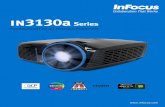 InFocus IN3130a Series Projectors (US English)Product Dimensions (WxDxH) 11.2 x 10.3 x 4.8 inches / 285 x 261 x 121.8 mm Product Weight 6.94 lbs / 3.15 kg Shipping Dimensions 14.5
