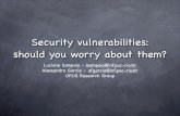 Security vulnerabilities: should you worry about them?inf2921/2013_2/docs/works/final/Work_Luciano.… · Security vulnerabilities: should you worry about them? Luciano Sampaio -