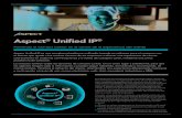 Aspect Unified IP Brochure · DESCRIPCIÓN DE APLICACIÓN Aspect® Unified IP® Poniendo el Contact Center en el centro de la experiencia del cliente A medida que los clientes continúan