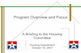 Program Overview and Focus - Dallasfollowing pages. An Executive Summary of the Task Force’s Affordable Workforce Housing Final Report is provided as Appendix 3. 7 • The culmination