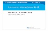 ltar endn t - Office of the Comptroller of the Currency · 2020. 9. 28. · establish consumer credit products covered by the Military Lending Act (MLA) and 32 CFR 232 as of October