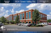 FOR LEASE GREEN VALLEY OFFICE PARK · 2020. 7. 28. · COMMERCIAL REAL ESTATE BROKERAGE & ADVISORY SERVICES| 628 Green Valley Road, Suite 202, Greensboro, NC 27408 | T 336-668-9999