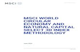 MSCI World Circular Economy and Natural Capital Select 30 ......The MSCI World Circular Economy and Natural Capital Select 30 Index uses MSCI ESG Ratings to rate companies based on