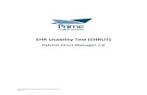 EHR Usability Test Report -Revised€¦ · Report based on ISO/IEC 25062:2006 Common Industry Format for Usability Test Reports Product: Patient Chart Manager Version: 7.0 ... 170.315(a)(4)