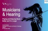 Musicians & Hearing...Assessment of hearing and hearing disorders in rock/jazz musicians: Evaluaciónde la audición y de los problemas auditivos en músicos de rock y jazz. International
