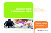 Guide des progammes destinés aux personnes handicapées ...309, rue Brock, Drummondville (Québec) J2B 1C5 Téléphone : 1 800 567-1465 Téléscripteur : 1 800 567-1477 Courriel :