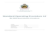 Standard Operating Procedure 12 · Standard Operating Procedure 12 Sub-Branch Election Procedures . Respecting, supporting and remembering our veterans and their families . Standard
