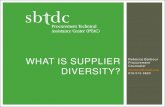 WHAT IS SUPPLIER - NC SBTDC · •1997: Women’s Business Enterprise National Council (WBENC) founded and HUBZone Empowerment Act provides preferences to small business that are