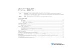 PXIe-1073 Specifications - National Instruments PXIe-1073 This document contains specifications for