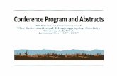 8th Biennial Conference of The International Biogeography ...€¦ · 2 IBS 2017 – Tucson, USA The International Biogeography Society 8th Biennial Conference Tucson, Arizona, USA