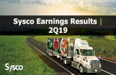 Sysco Earnings Results | 2Q19sysco-ir.prod-use1.investis.com/~/media/Files/S/Sysco-IR/documents… · drive cost improvement and enhance customer service, ... portfolio in our Ireland