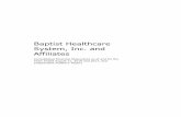 Baptist Healthcare System, Inc. and Affiliates · BAPTIST HEALTHCARE SYSTEM, INC. AND AFFILIATES TABLE OF CONTENTS Page INDEPENDENT AUDITORS’ REPORT 1–2 CONSOLIDATED FINANCIAL