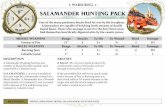 WARSCROLL M OVE S 8 SALAMANDER HUNTING PACK D N …...One of the many predatory beasts bred for war by the Seraphon, Salamanders are capable of belching forth streams of deadly liquid
