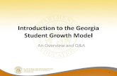 Introduction to the Georgia Student Growth Model · Understanding Percentiles 3 A distribution, for example, of height, weight, or academic growth 50% 50% 50th percentile The 50th