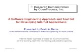 Research Demonstration by OpenProcess, Inc. A Software ...€¦ · ©OpenProcess, Inc. Demonstration-3 Software Engineering for e-Business Business factors and rules of engagement